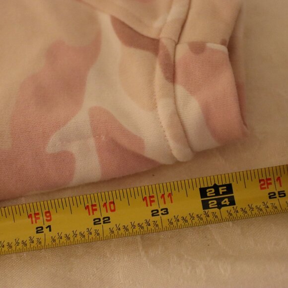 LOU & Grey Camo Sweatshirt Women's Medium Pink Soft Terry Crew Neck Long Sleeve - Picture 9 of 9